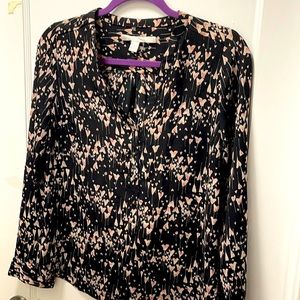 Heart shape fabric blouse